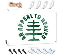 SWFG Piccola targa in metallo con scritta in lingua inglese "an appeal to heaven" per la porta della camera da letto (20 x 30 cm)