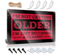 SWFG Targa in latta con scritta "Man Cave Signs for Men I'm Not Getting Older" Things for Boys Room Bar Sign Home Decor (30 x 40 cm)
