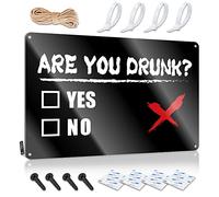 SWFG Targa in metallo con scritta in lingua inglese "Beer Decorations for Man Cave You Drunk" (lingua italiana non garantita), 20 x 30 cm