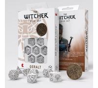 Q-Workshop – Set di dadi Geralt The White Wolf – 7 pezzi multicolore