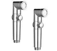 SWHC Idroscopino per WC, Alta Pressione Doccetta per Bidet WC 2 Pezzi Rubinetto Bidet Doccetta per Bidet in Acciaio Inossidabile