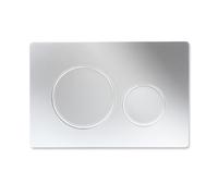 SWHC Placca di Comando WC, Placca WC Compatibile Doppia Funzione Pulsante Scarico WC a Muro ABS Placca Scarico Cassetta Compatibile con la Maggior Parte dei Servizi Igienici