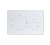 SWHC Placca di Comando WC, Placca WC Compatibile Doppia Funzione Pulsante Scarico WC a Muro ABS Placca Scarico Cassetta Compatibile con la Maggior Parte dei Servizi Igienici