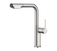 SWHC Rubinetto Lavello Cucina, Rubinetto da Cucina, Rubinetto Cucina con Doccetta Estraibile, Miscelatore Monocomando per Lavello a 2 modalità dell'Acqua, Girevole a 360°