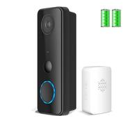 SWHC Videocitofono Wifi 2MP Campanello Senza Fili da Esterno,135°Angolo Visuale citofono smart,comunicazione bidirezionale campanello Video da Esterno,Rilevamento Umano PIR,5200 mAh Batteria