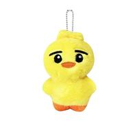 Swico Remado Simpatico portachiavi a forma di animale in stile cartone animato, per chiavi dell'auto, borsetta, portafoglio, borsa tote, Giallo-ni-ki, Prossoefinito