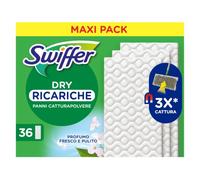 Swiffer Dry, Ricariche Microfibra Catturapolvere, 36 Panni Profumati