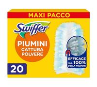 Swiffer Duster Piumini Cattura Polvere, 20 Piumini, Cattura e Intrappola Polvere e Sporco, Raggiunge I Punti più Difficili della Casa, Maxi Formato