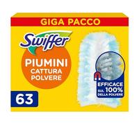 Swiffer Duster Piumini Cattura Polvere, 63, Intrappola Sporco, Raggiunge I Punti più Difficili della Casa, Giga Formato
