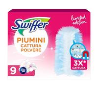 Swiffer Duster Piumini Cattura Polvere, 9 Piumini, Rosa, Cattura e Intrappola Polvere e Sporco, Raggiunge I Punti più Difficili della Casa, Maxi Formato