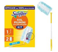 Swiffer Kit Piumino Catturapolvere XXL (1 Manico E 2 Ricarica), Cattura e Intrappola Fino A 3 Volte Più Polvere E Peli Rispetto A Un Piumino Tradizionale