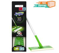 Swiffer Panni Catturapolvere, 1 Scopa con 2 Panni Lavapavimenti E 4 Panni Dry 3D