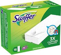 Swiffer Panni di Ricambio per Scopa, per Catturare e Intrappolare 3 Volte più Polvere, Sporco e Peli di Una Scopa Tradizionale, 6 x 16 (96 Pezzi) Lavanda