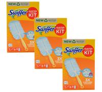Swiffer Panno Antipolvere 3 X STARTER SET 1 Manico + 3 Panni Con Profumo FEBREZE