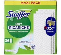 Swiffer Ricambio Panni, Catturapolvere Dry, Confezione da 36