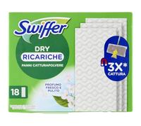 Swiffer Ricambio Panno Pavimenti Dry 18 Pezzi, 18pz