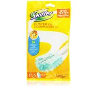 Swiffer Starter Kit Duster Scopa con 1 Manico + 1 Piumino Ricarica di Ricambio, per Catturare e Intrappolare la Polvere