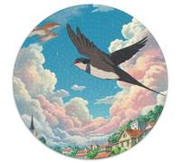 Swift Breaking Clouds 1000 Pezzi Jigsaw Puzzle Adulti Art Round Jigsaw Puzzle Idea Regalo Per Famiglia Per Adulti E Bambini Stampa Di Alta Qualità 1000pcs (67.5x67.5cm)
