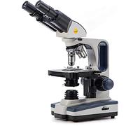 SWIFT SW350B 40X-2500X - Testa di pentola, microscopio trinoculare da laboratorio compound in qualità di ricerca con oculari ampi 10X e 25X, tavolo meccanico da oggetto