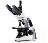 SWIFT SW380T Microscopio 40X-2500X, Microscopio da Laboratorio Composto Trinoculare per la Ricerca con Oculari WF 10X/25X, Tavolino Meccanico, Messa a Fuoco Ultraprecisa, Compatibile con Fotocamera