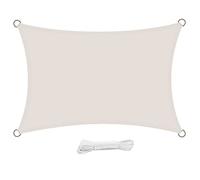 swift Vela Ombreggiante Impermeabile Rettangolare 2x4 m Protezione Anti Raggi UV Tenda a Vela 4x2 m, Telo Tenda da Sole a Vela per Esterno, Giardino & Gazebo, Beige