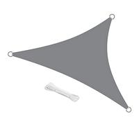 swift Vela Ombreggiante Impermeabile Triangolare 4x4x4 m Protezione Anti Raggi UV Tenda a Vela, Telo Tenda da Sole a Vela per Esterno, Giardino & Gazebo, Grigio
