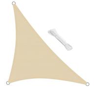 swift Vela Ombreggiante Triangolare 3x3x4,25 m Permeabile Protezione Anti Raggi UV Tenda a Vela, Telo Tenda da Sole a Vela per Esterno, Giardino & Gazebo, Beige