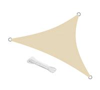 swift Vela Ombreggiante Triangolare 4x4x4 m Permeabile Protezione Anti Raggi UV Tenda a Vela, Telo Tenda da Sole a Vela per Esterno, Giardino & Gazebo, Beige