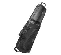 SWIFTEE Borsa da golf da viaggio di alta qualità con custodia rigida Swiftee e chiusura TSA - Tessuto Oxford 1680D, ruote oversize, trasportino aereo leggero per la massima protezione (nero)