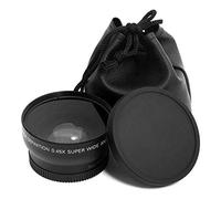 Swiftswan Obiettivo Macro grandangolare Professionale 52 mm 0,45 x per Nikon D3200 D3100 D5200 D5100 Nero Super grandangolare