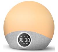 SWIFTVEIN Sveglia con luce diurna con alba - sveglia con 30 suoni - Luce solare e lampada da notte per camera da letto - Sunrise Alarm Clock