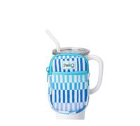 Swig Life Marsupio per bottiglia d'acqua con tracolla regolabile, marsupio con tasca per telefono con cerniera, contiene oggetti essenziali da viaggio, bottiglie, accessori per bicchieri (striscia