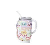 Swig Life Mega borsa per tazza, borsa per bottiglia d'acqua con tracolla regolabile, marsupio per bottiglia d'acqua con tasca per telefono con cerniera, accessori per bicchieri (taglio fresco)