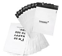 SWIHELP Sacchetti per Spedizione in Plastica 200 Pezzi, 32X45 cm / 12,6"X17,7" Sacchetti per Imballaggio in Plastica Polistirolo Con Striscia Adesiva Autosigillante