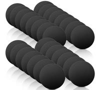 swihorab 30 piastre metalliche autoadesive in metallo, piastra rotonda in metallo per magneti, piastra metallica molto sottile, dischi in acciaio inox, piastre metalliche per Tonies, colore nero