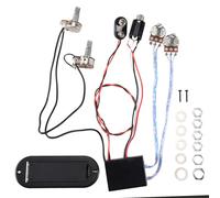 Swiixxer 2 Banda Attiva Bass Guitar EQ Equalizzatore Preamplificazione Circuit Pickup Nero