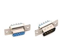 Swiixxer 5Pairs 10Pcs Db9 E Femmina Rs232 9 Pin Wire Solder Porta Seriale Connettori A Spina