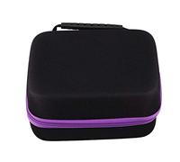 Swiixxer 6 Colori Caso Olio 30 Bottiglie 10 Ml di Olio di Profumo Scatola da Viaggio Portatile Supporto per il Trasporto Smalto Sacchetto di Immagazzinaggio Viola