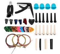 Swiixxer 62 PCS Kit Accessori per Chitarra Strumento per Cambiare La Chitarra Acustica per Chitarristi e Principianti di Chitarra