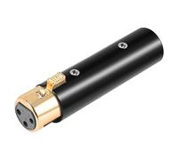 Swiixxer Adattatore da XLR un 3 Pin Femmina un XLR un 3 Pin, Interfacce Audio, per Microfono Stereo