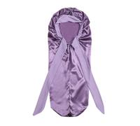 Swiixxer Cofano da da Notte Coda Lunga Capelli Intrecciati Cuffia da Notte Cuffia da Doccia Cuffie da Doccia per Sauna Cofano da Bagno Alta Qualità Fumo Viola