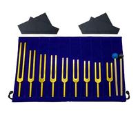 Swiixxer Diapason da 9 Pezzi In Lega di Alluminio Che Mantengono la di Corpo, Mente e per la Guarigione Dei Chakra, la Terapia del Suono