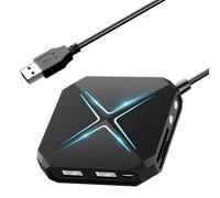Swiixxer Dock Station HUB USB 10 in 1, Adattatore Audio USB per PC, Laptop, Desktop, Scheda Audio Stereo con Interfaccia da 3,5 mm