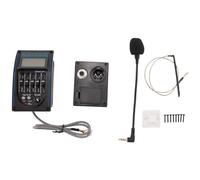 Swiixxer Equalizzatore LCD Sintonizzatore Preamp EQ per Chitarra A 5 Bande con Microfono LC-5
