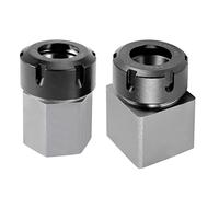 Swiixxer ER32 Collet Chucks Block Set di 2 Supporti Quadrati Ed Esagonali per Macchina per Incidere del Tornio CNC