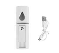 Swiixxer Estensioni Delle Ciglia per Atomizzazione del Facciale Nano Portatile Mister Mini con Specchio Bianca