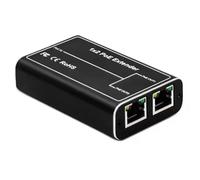 Swiixxer Extender Poe A 2 Porte, Standard Poe+ IEEE 802.3af/At, 10/100 Mbps, Ripetitore Poe 100 Metri (328 Piedi), Ingresso Extender Poe: 30 W