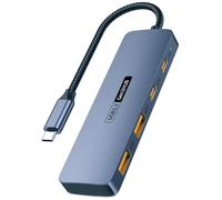 Swiixxer HUB USB C da 10 Gbps Splitter USB Ad Alta velocità HUB USB Type-C 3.2 per PC Laptop Tablet Telefono Disco Rigido