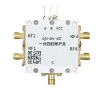 Swiixxer Interruttore RF 0,1-6GHz Interruttore RF SP4T Interruttore Elettronico Ad Alto Isolamento 1/4 per Microonde Interruttore RF