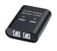 Swiixxer Interruttore USB HUB USB Manuale Un 2 Porte Due Computer Condividono Il Dispositivo della Stampante con Disco U Due nel Condivisione USB 2.0